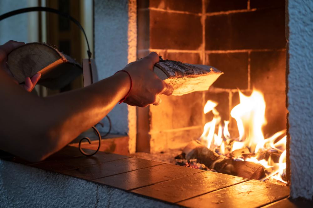 buche dans la cheminée